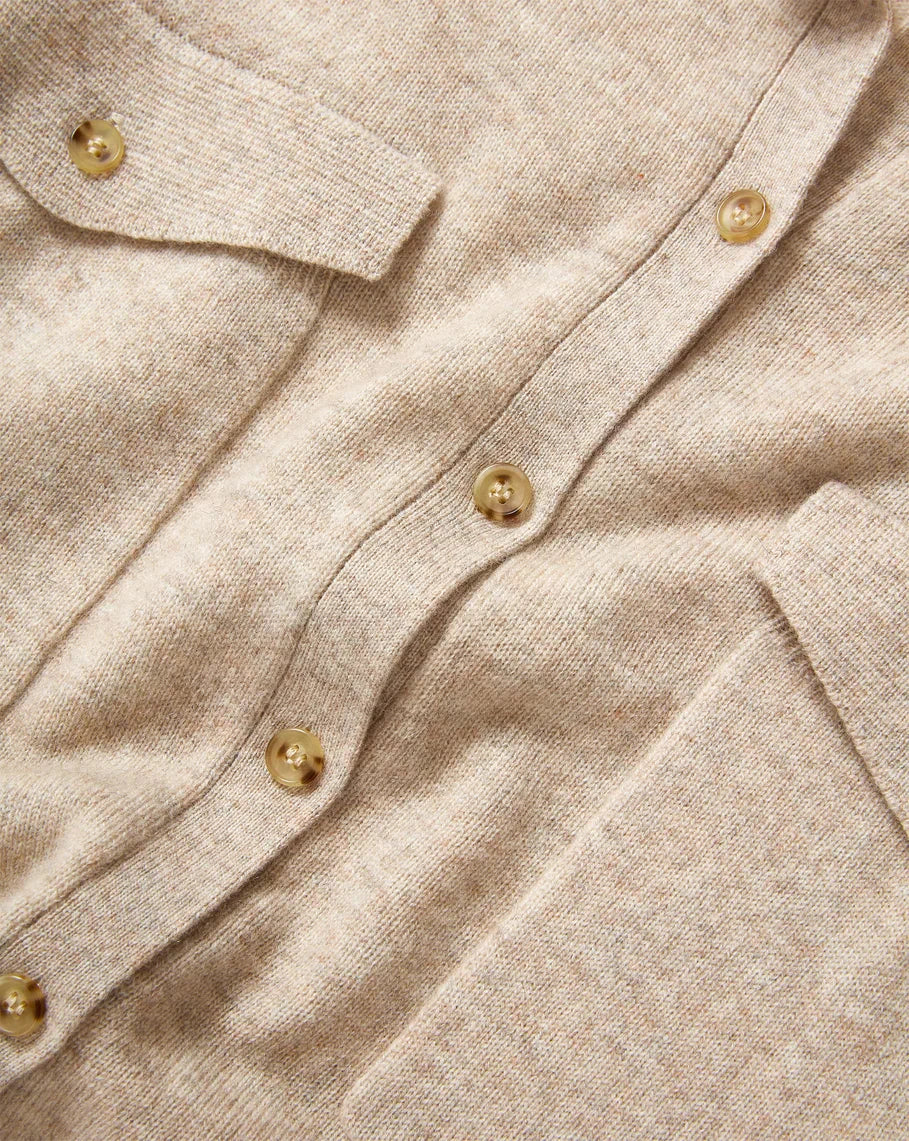 Ayton Merino-Cashmere Knit Top Oatmeal