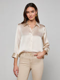 Dani Silk Blouse Champagne
