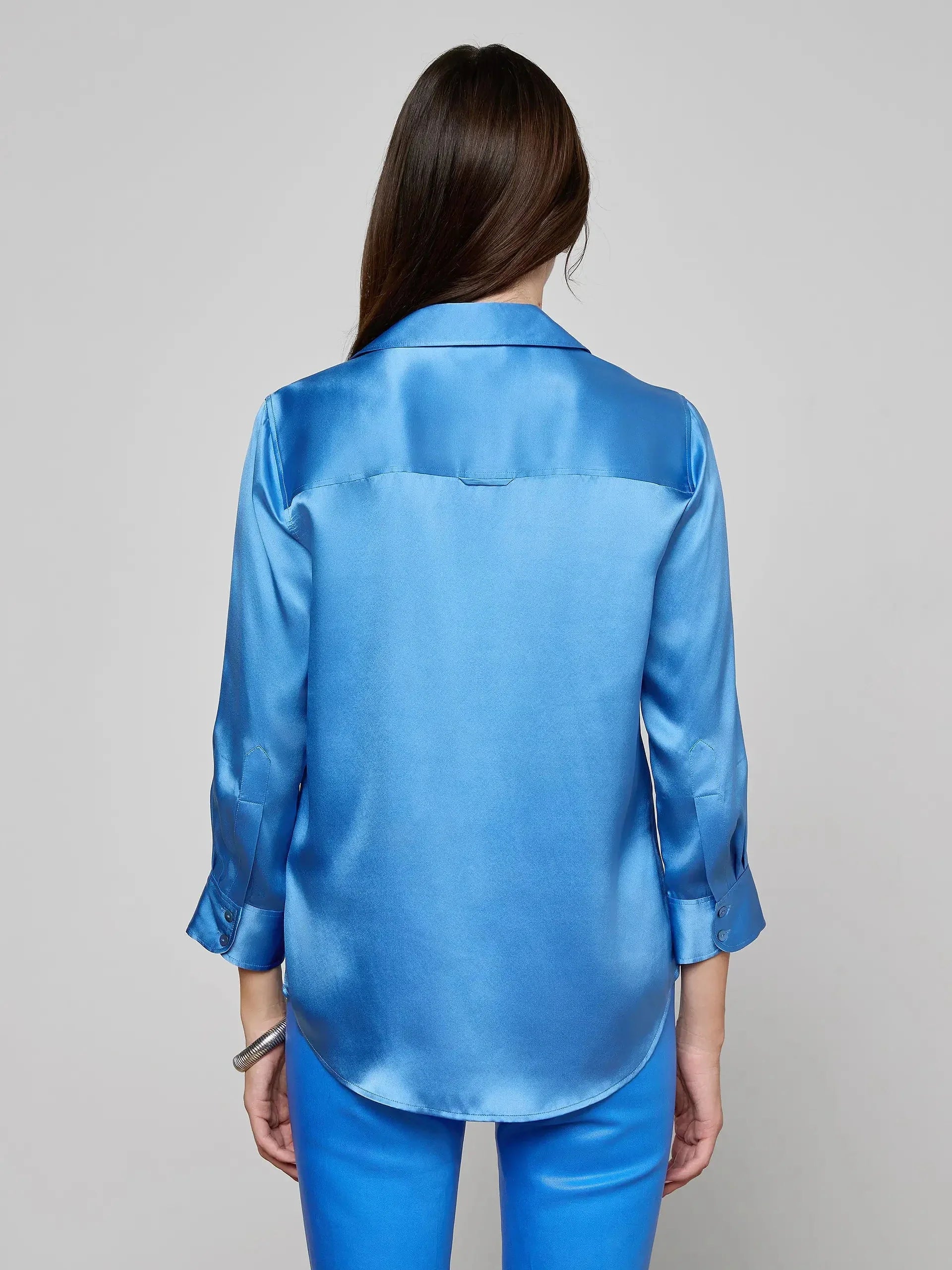 Dani Silk Blouse Regatta Blue