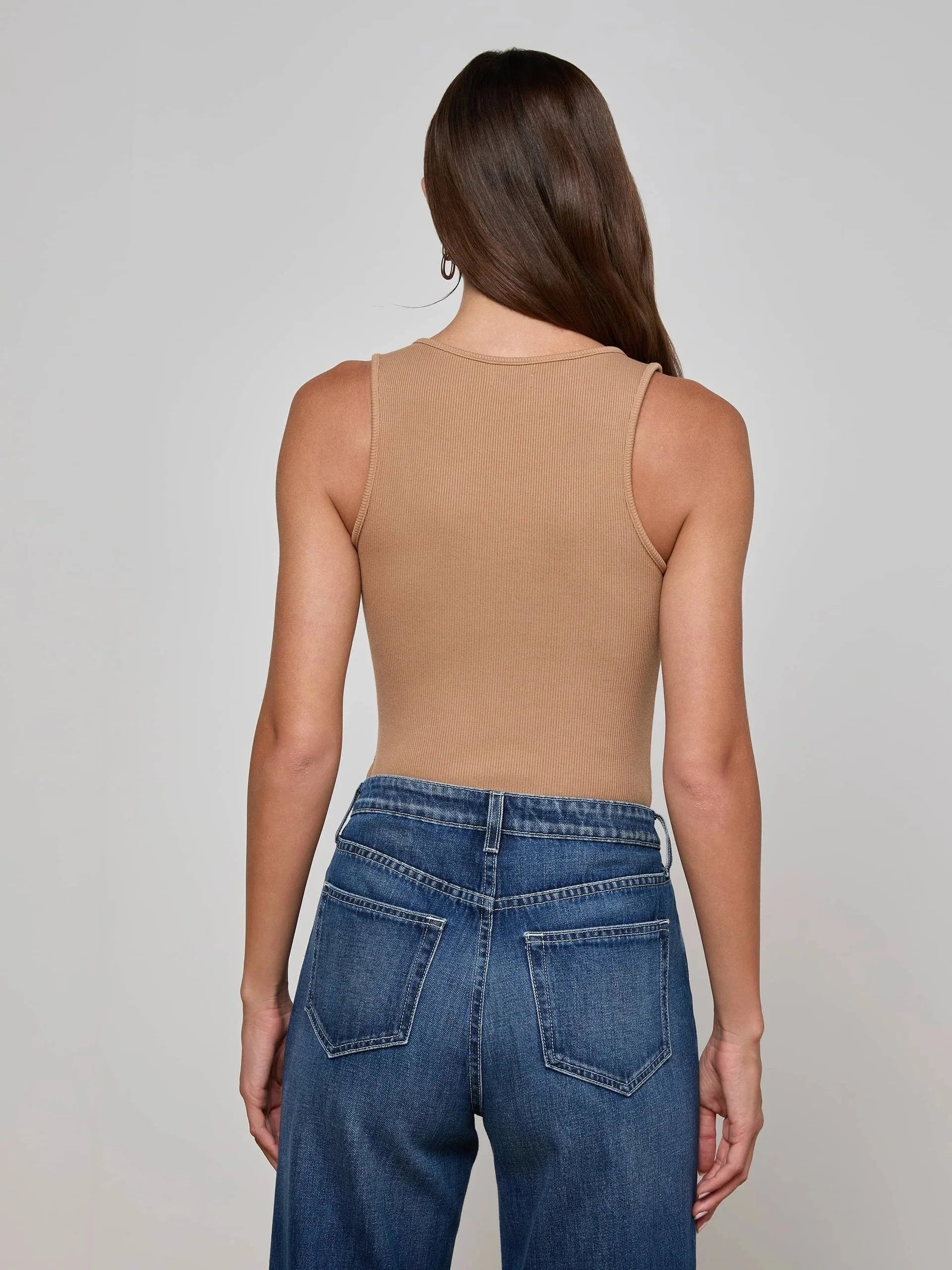 Adira Scoop Neck Tank Cinnamon Swirl