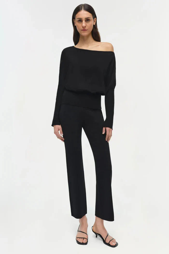 Lavina Off Shoulder Sweater Black
