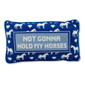 Hold My Horses Needlepoint Pillow