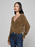 Antonella Crossover Sweater Driftwood