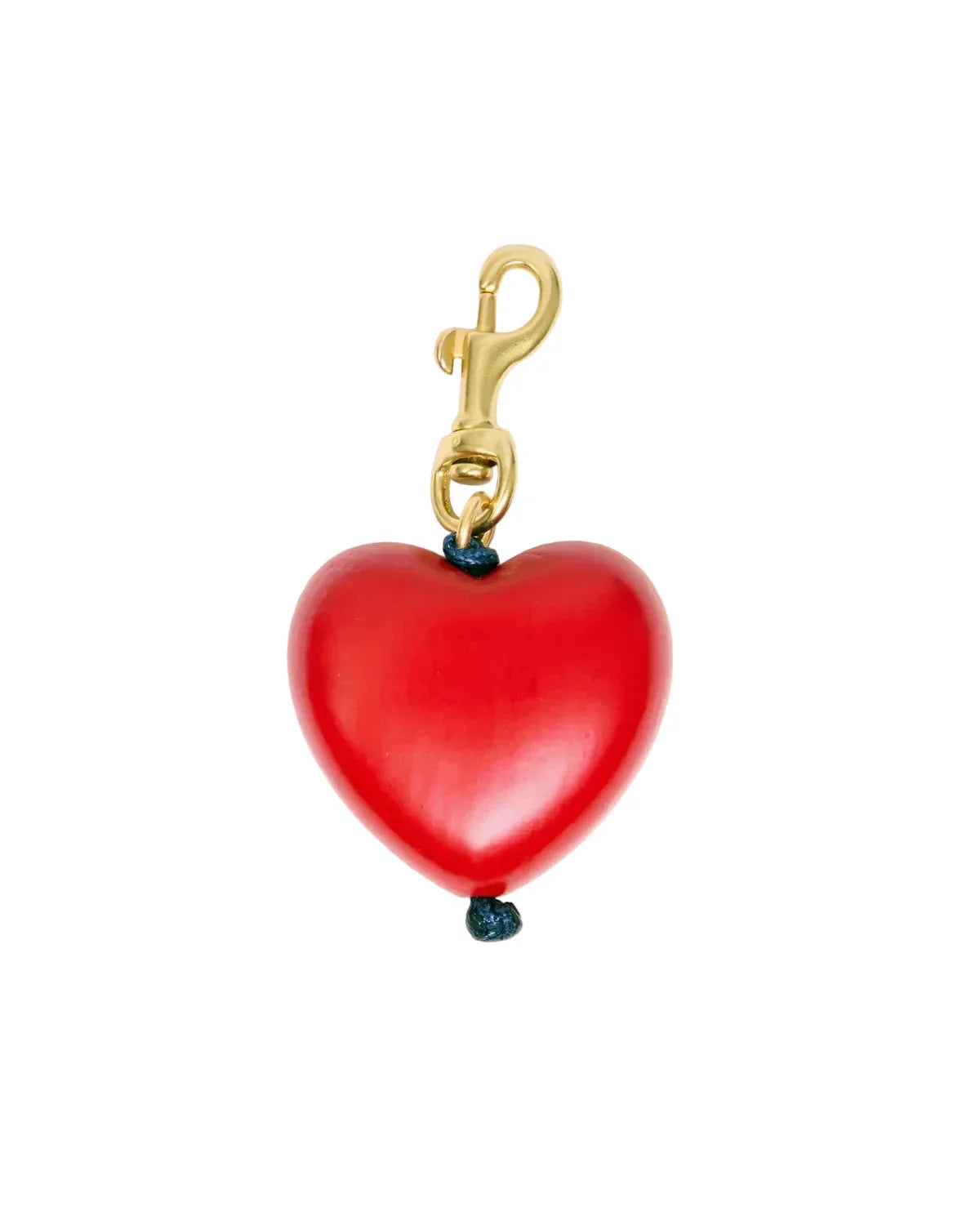 Grande Heart Fob Poppy