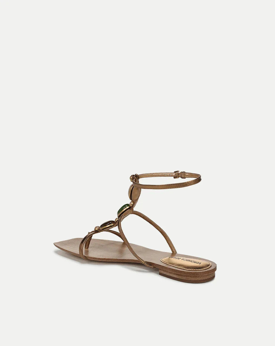 Alba Gemstone Sandal Gold