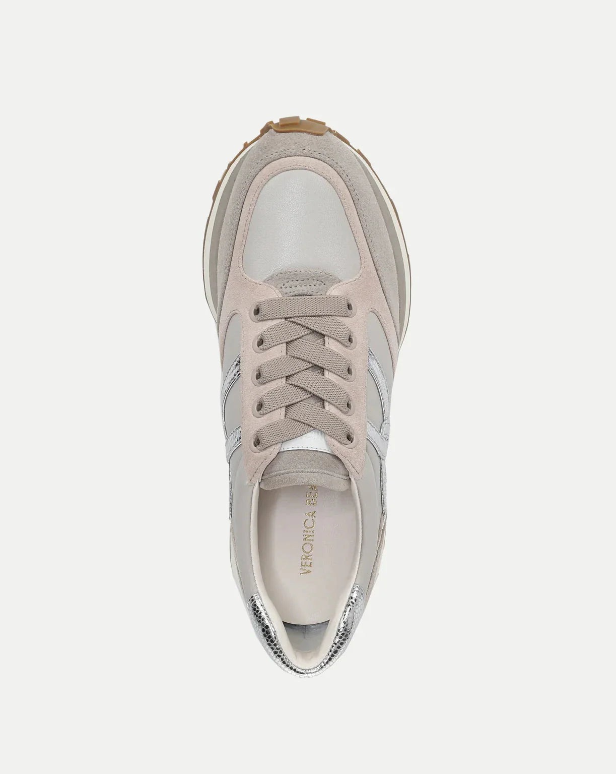 Valentina Sneaker Suede Grey Metallic