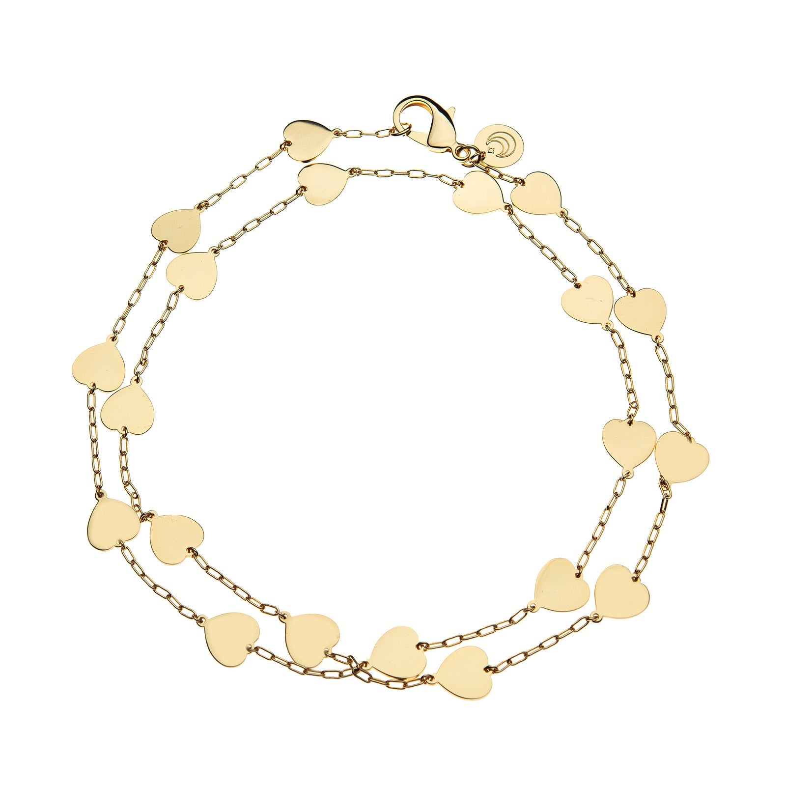 Love Pieces of My Heart Double Wrap Chain