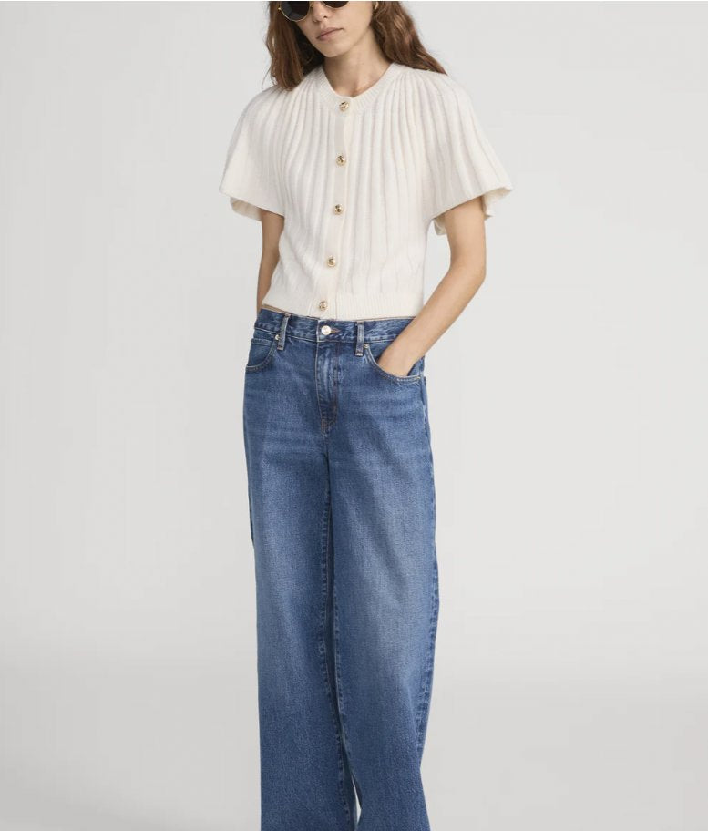 The Flutter Cardigan in Cream