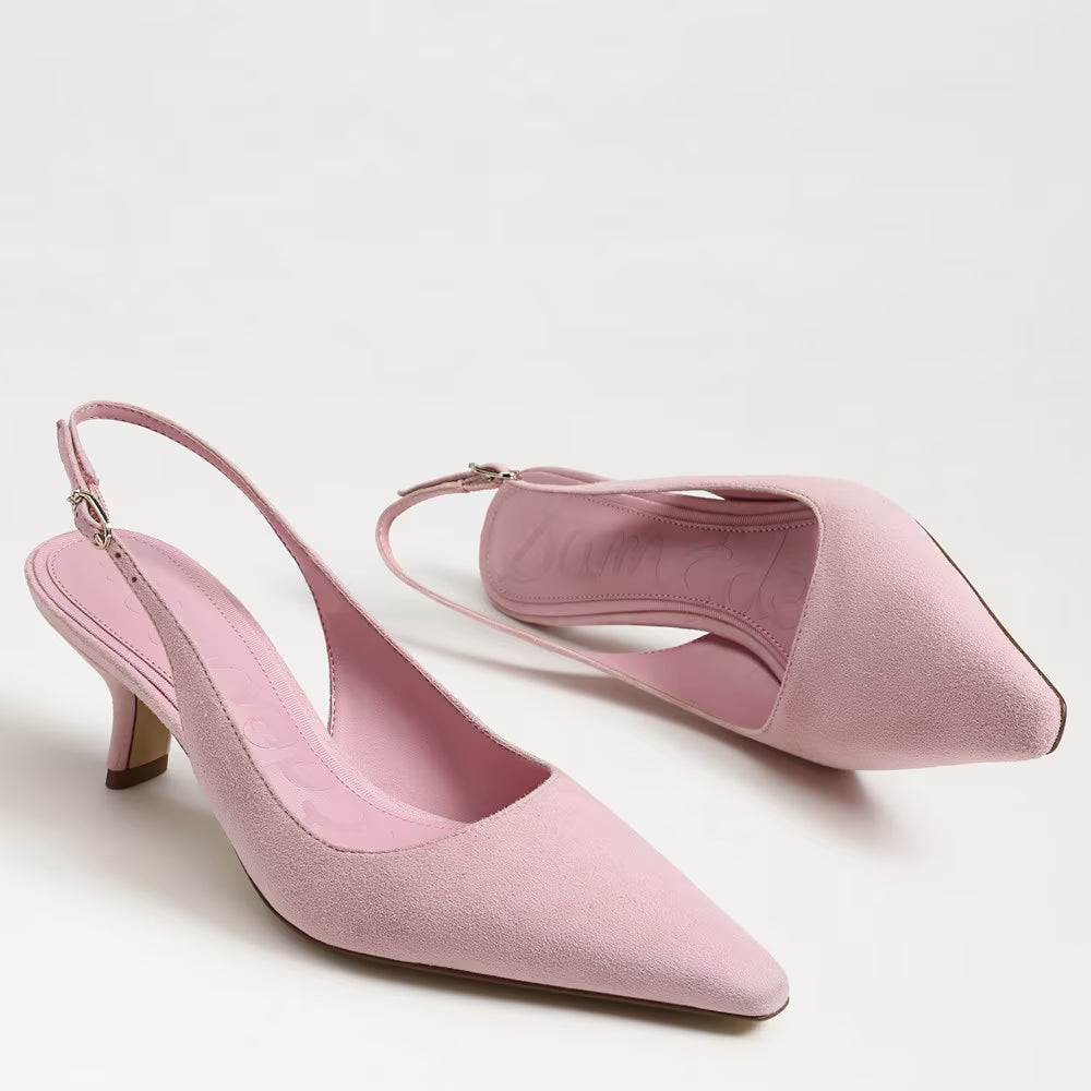 Bianka Slingback Pump Primrose Pink Suede