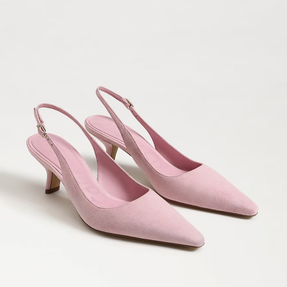 Bianka Slingback Pump Primrose Pink Suede